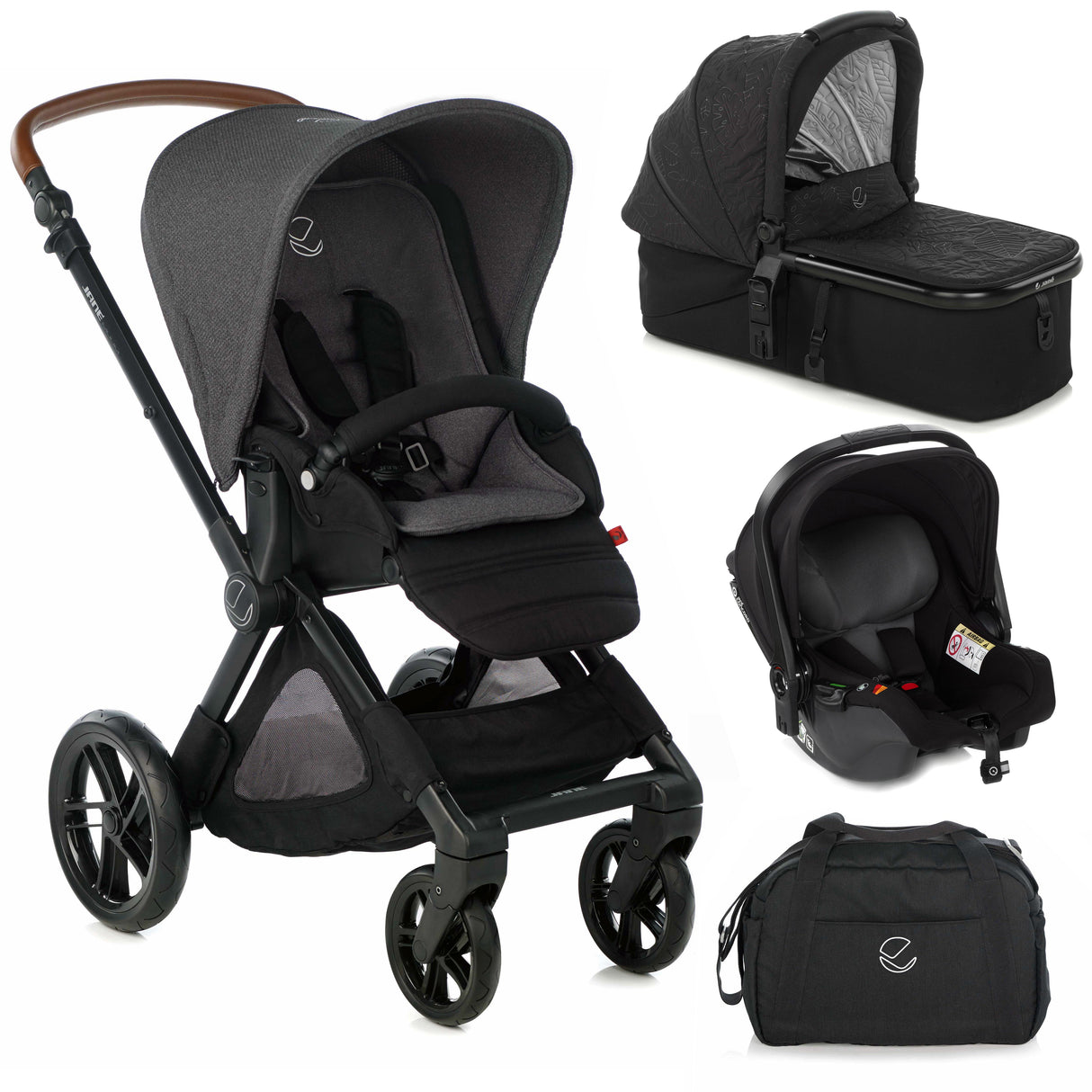 Jane Muum + Micro Pro + Koos iSize Travel System, Cold Black