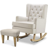 BabyLo Soothe Easy Nursing Chair & Rocker With Stool