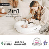 Noordi 2in1 Deluxe Baby Nest + Maternity Pillow