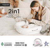 Noordi 2in1 Baby Nest & Maternity Pillow – Pregnancy to Baby Sleep Support