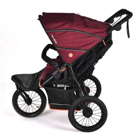 Out 'n' About Nipper Double V6 Plus All-Terrain Pushchair - Brambleberry Red