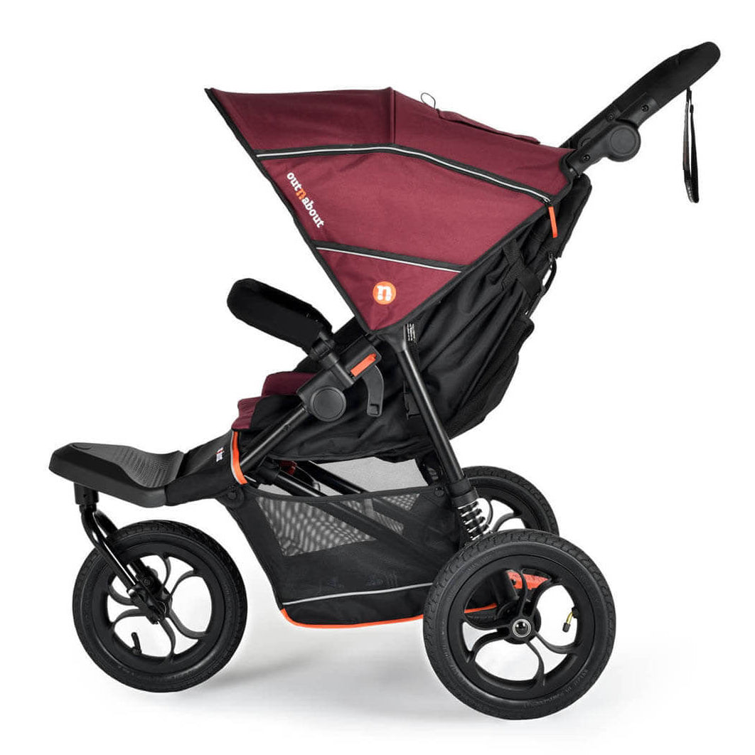 Out 'n' About Nipper V6 Plus Pushchair - Brambleberry Red