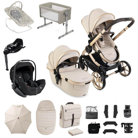iCandy Peach 8 Essential Bundle with Joie i-Level Pro & Rotating Base