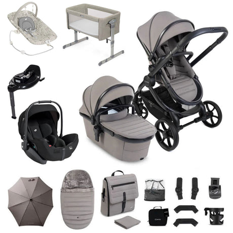 iCandy Peach 8 Essential Bundle with Joie i-Level Pro & Rotating Base