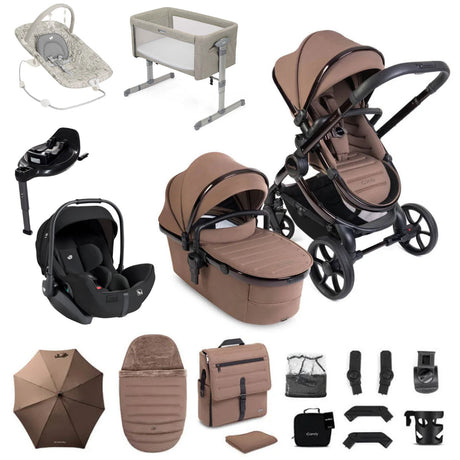 iCandy Peach 8 Essential Bundle with Joie i-Level Pro & Rotating Base