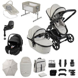 iCandy Peach 8 Premium Bundle with Maxi-Cosi Pebble Slide Pro Lie-Flat Car Seat & Sliding ISOFIX Base