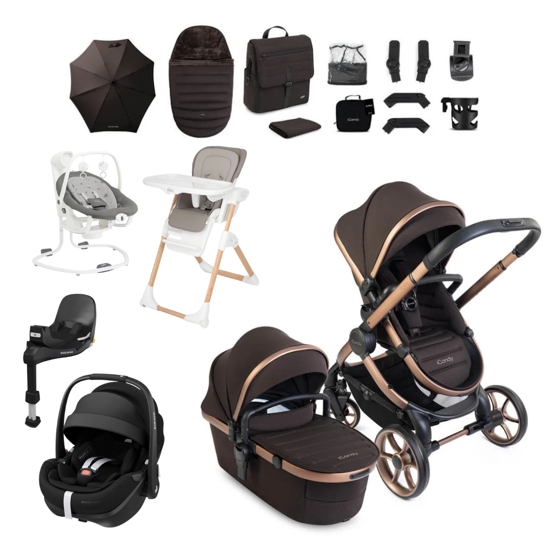 iCandy Peach 8 Luxury Bundle With Maxi Cosi Pebble 360 Pro2 And Base