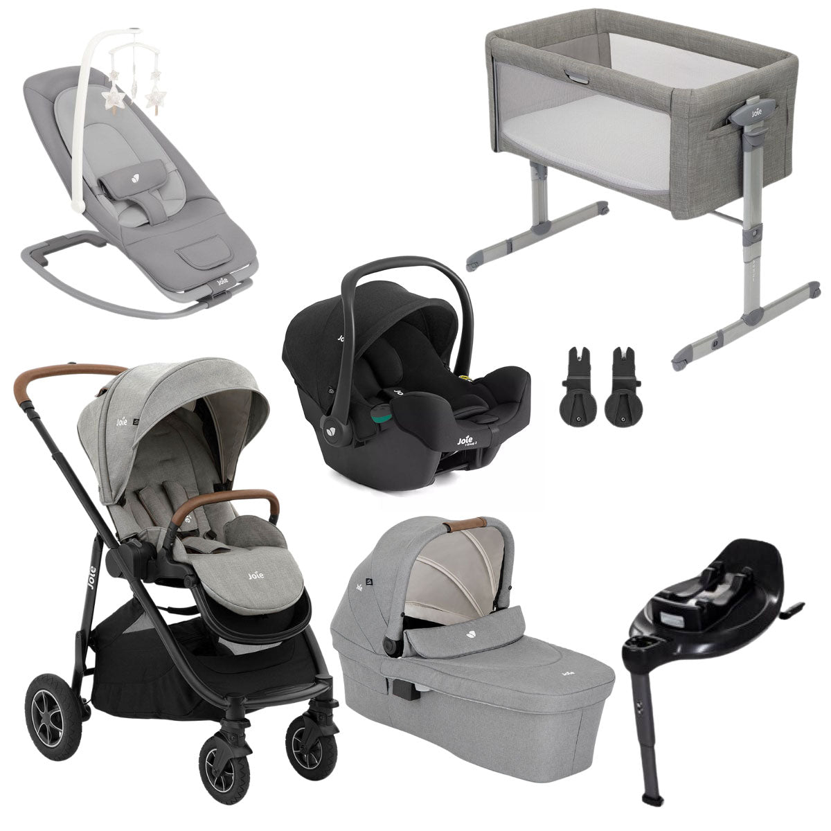 Joie Versatrax Premium Travel System & Starter Nursery Bundle