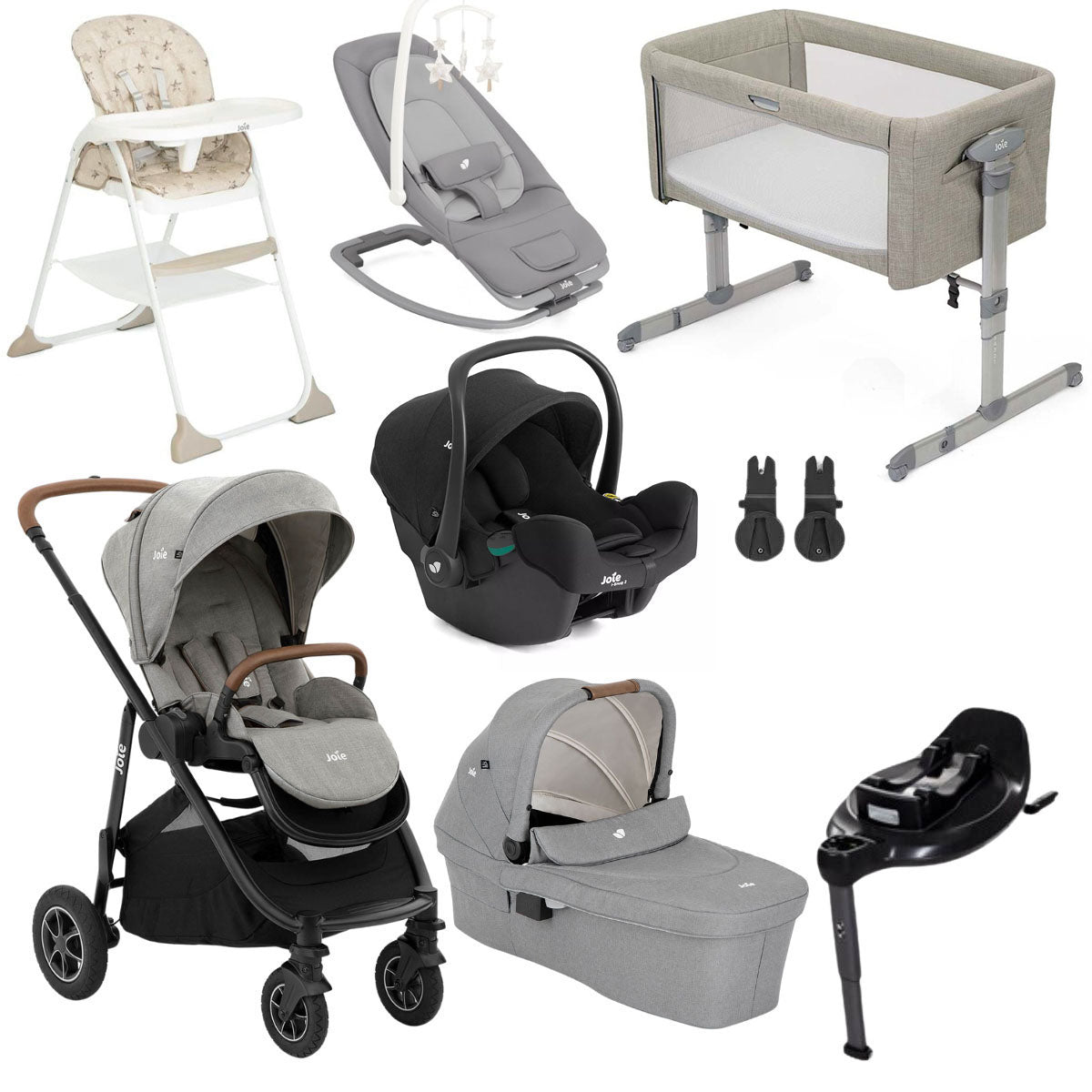 Joie Versatrax On the Go Encore 7-Piece Travel System & Nursery Bundle