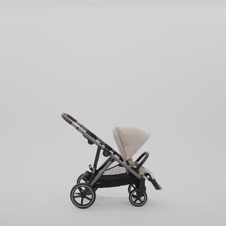 CYBEX Gazelle S Single to Double Pushchair - BLK Moon Black/black