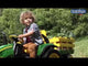 Peg Perego John Deere Ground Force 12V Tractor + Stake-side Trailer, 3+ years
