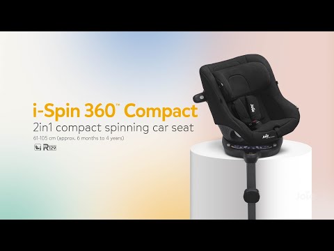 Joie i-Spin 360 Compact i-Size Rotating Car Seat 61–105cm, Raven
