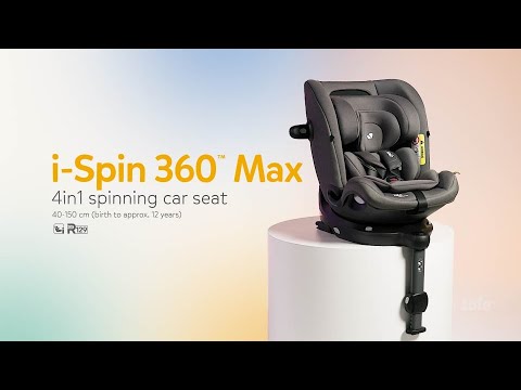 Joie i-Spin 360 Max i-Size Car Seat 40–150cm, 0-12 Years - Raven