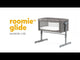 Joie Roomie Glide Co-Sleeper Bedside Crib - Foggy Grey