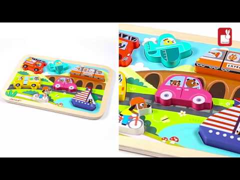 Janod Vehicles Chunky Puzzle