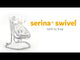 Joie Serina Swivel Multi-Motion Baby Swing with 6 Speeds & Vibration - Elephant Duo
