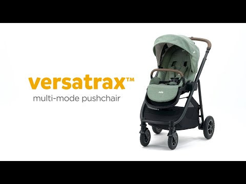 Joie Versatrax On-The-Go Encore 4 Piece Travel System Bundle with Rotating Car Seat, Pebble