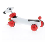 Vilac Wooden Toby The Dog Pull Along Toy, Includes Head and Tail with Springs, Bell