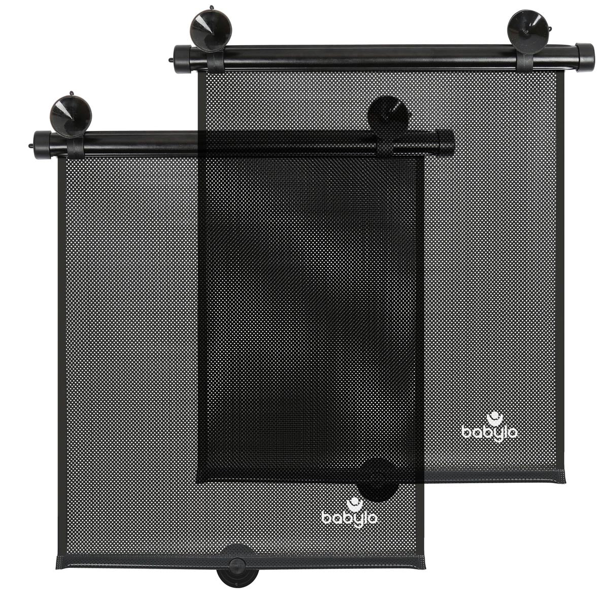 Babylo 2 Pack Roller Sunshade UV Protection Car Window Shade