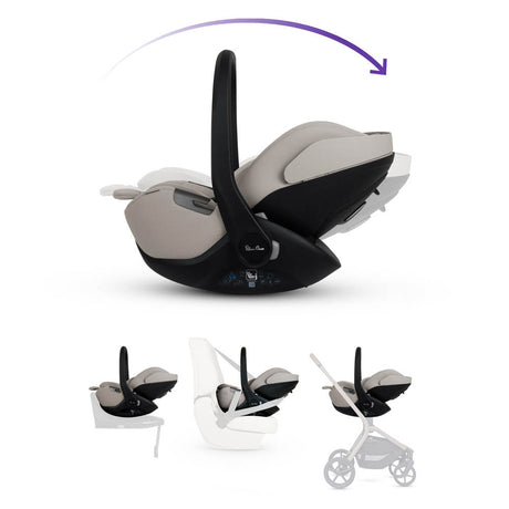 Silver Cross Breez Ultimate 360 Travel System Bundle, Champagne