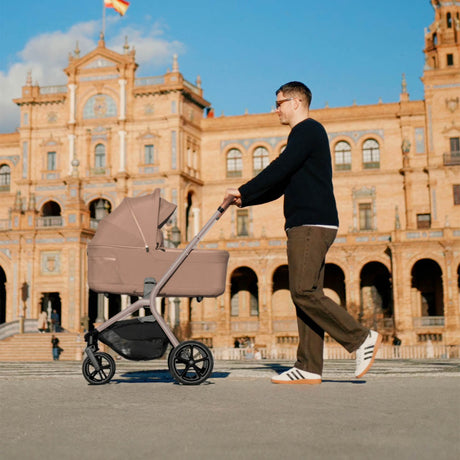 Silver Cross Breez Ultimate 360 Travel System Bundle, Champagne