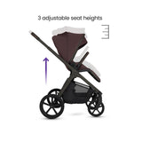 Silver Cross Cove Ultimate 360 Infant Car Seat Bundle, Damson