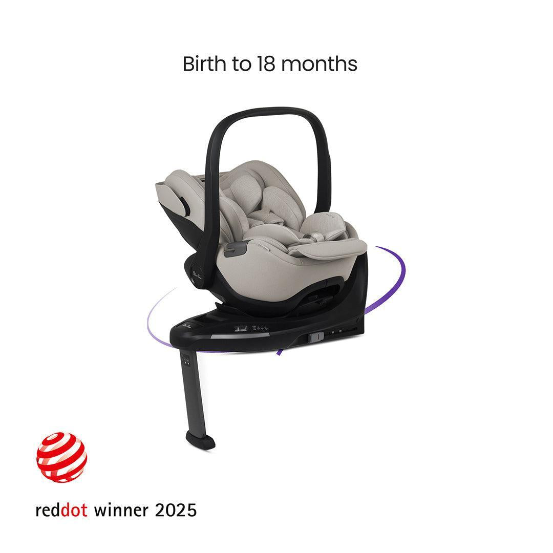Silver Cross Cove Ultimate 360 Infant Car Seat Bundle, Champagne