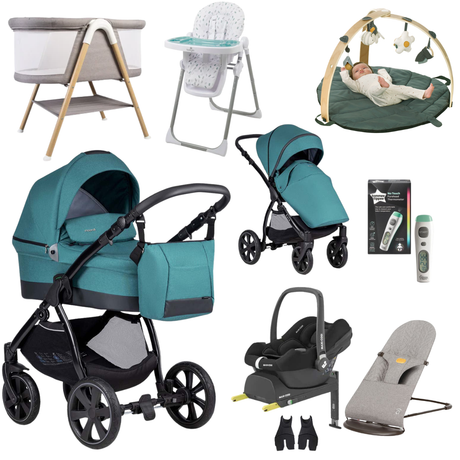 Noordi Sole Go 3in1 + Maxi Cosi Cabriofix + Isofix Base, Essential Bundle