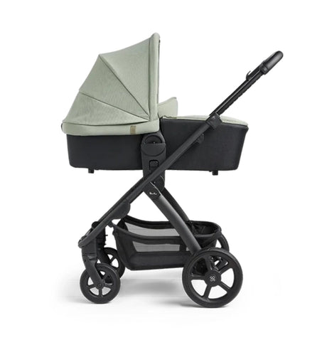 Silver Cross Tide 3-in-1 Dream Travel System + Free Accessories Pack Bundle, Sage on Black