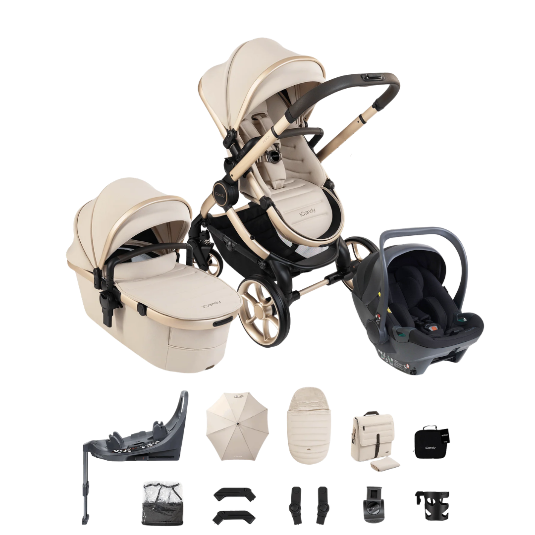 iCandy Peach 8 Complete Bundle with Cocoon 360 Car Seat