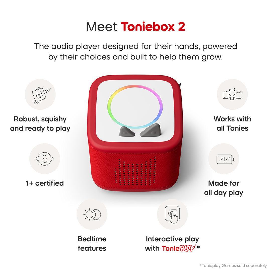 Tonies Toniebox 2 Starter Set with Creative Tonie Rubie - Red