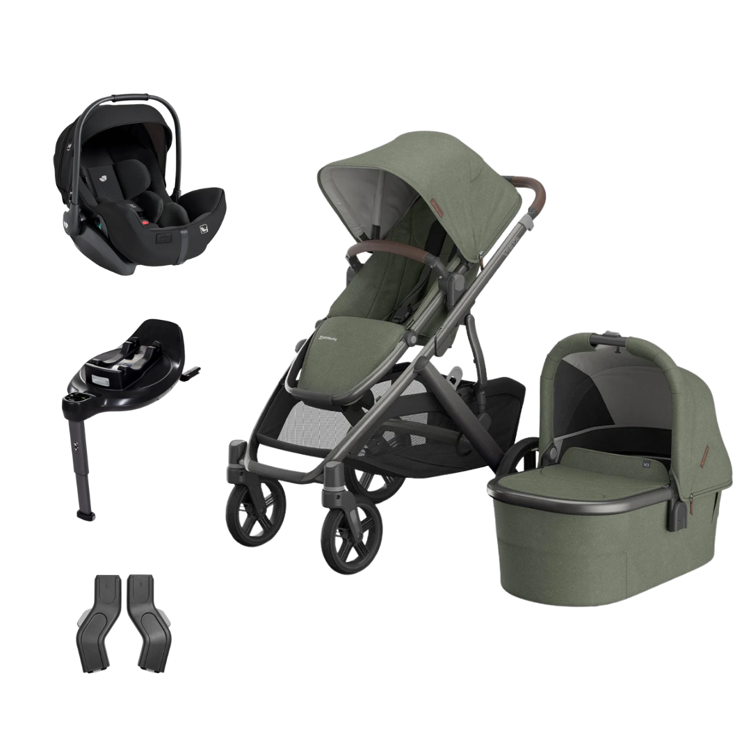 UPPAbaby Vista V3 Essential Bundle With Joie i-level 360 Car Seat And Base