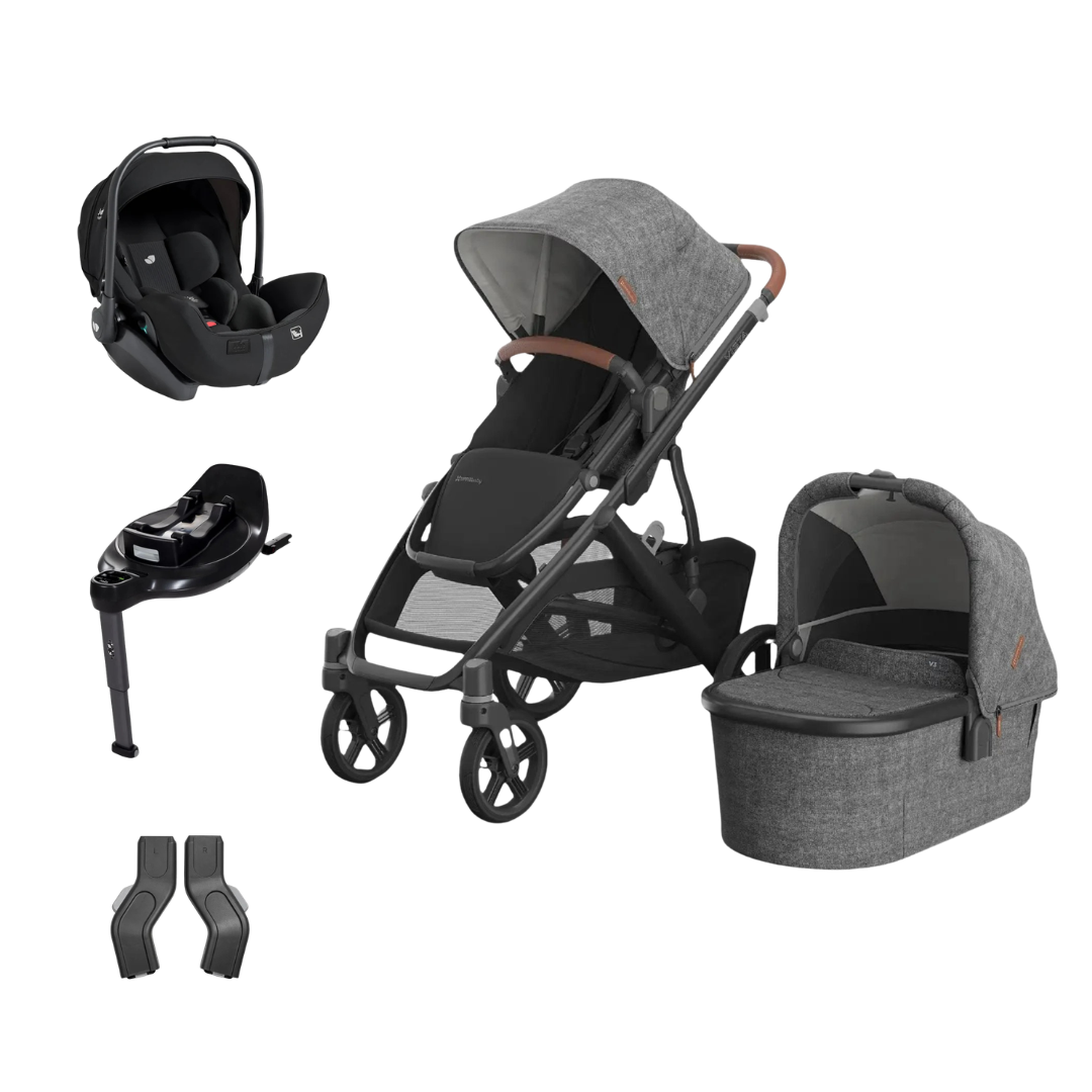 UPPAbaby Vista V3 Essential Bundle With Joie i-level 360 Car Seat And Base